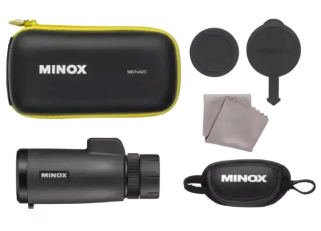 Монокуляр MINOX MD 7x42 C Black з компасом і далекомірною сіткою Фото 4